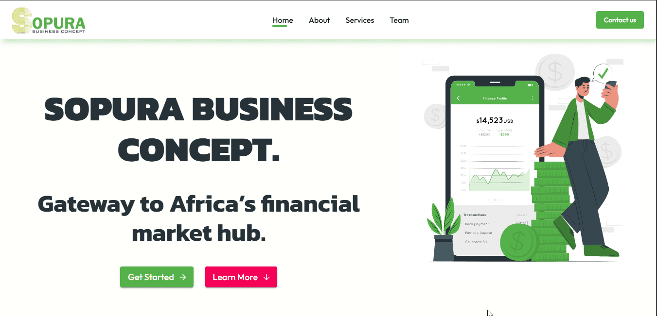 Financial Institution Website